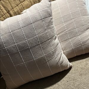 Hearth & Hand Grid Textured Throw Pillow Pair